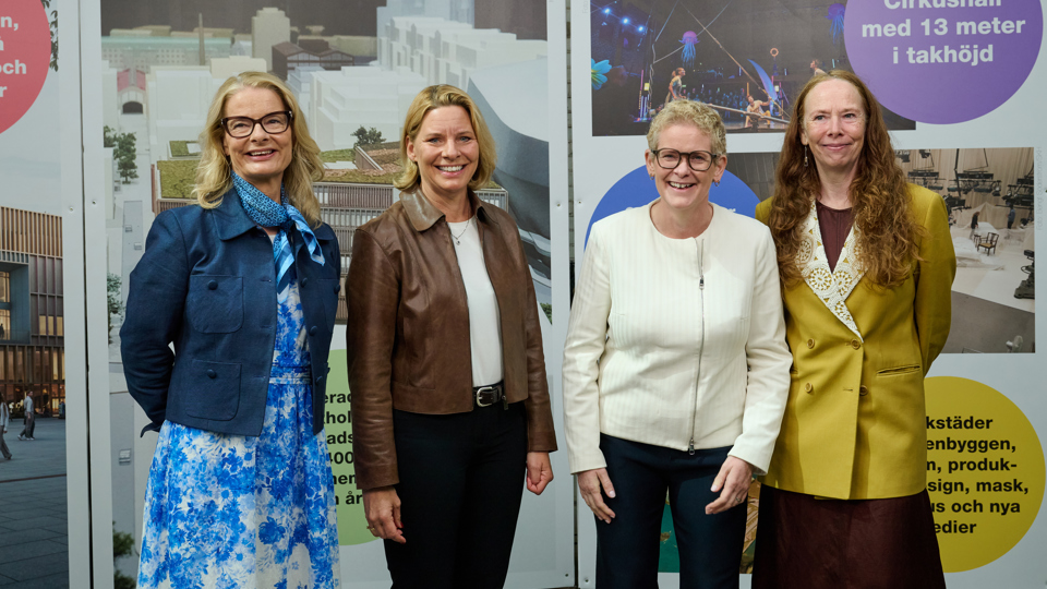 Lotta Edholm, Annica Ånäs, Karin Wanngård, Ellen Røed Foto Per Bolkert