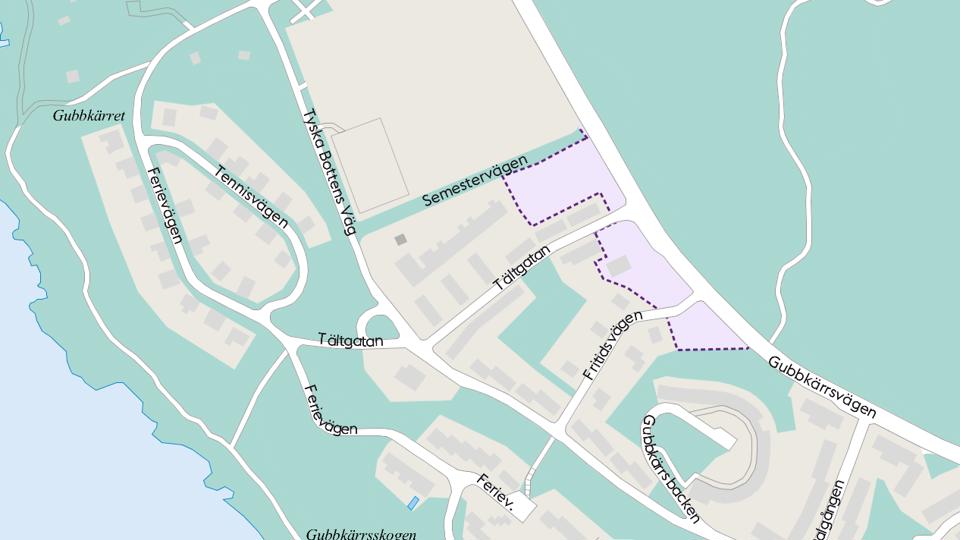 Illustrerad karta över Nockebyhov.