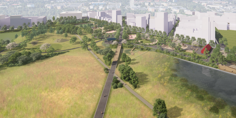 Bilden är framtagen av LAND arkitektur