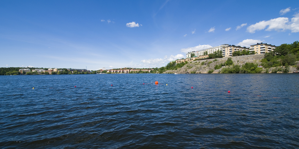 Mälarens vatten, vid stadsdelen Fredhäll