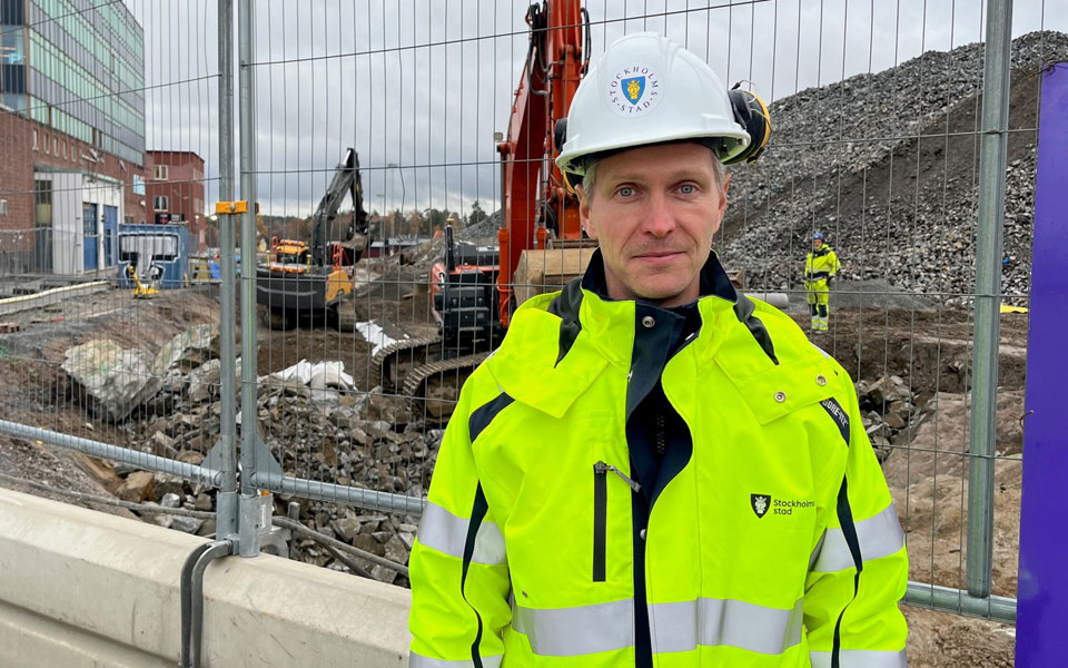 Fredrik Ågren, byggprojektledare i Stockholms stad.