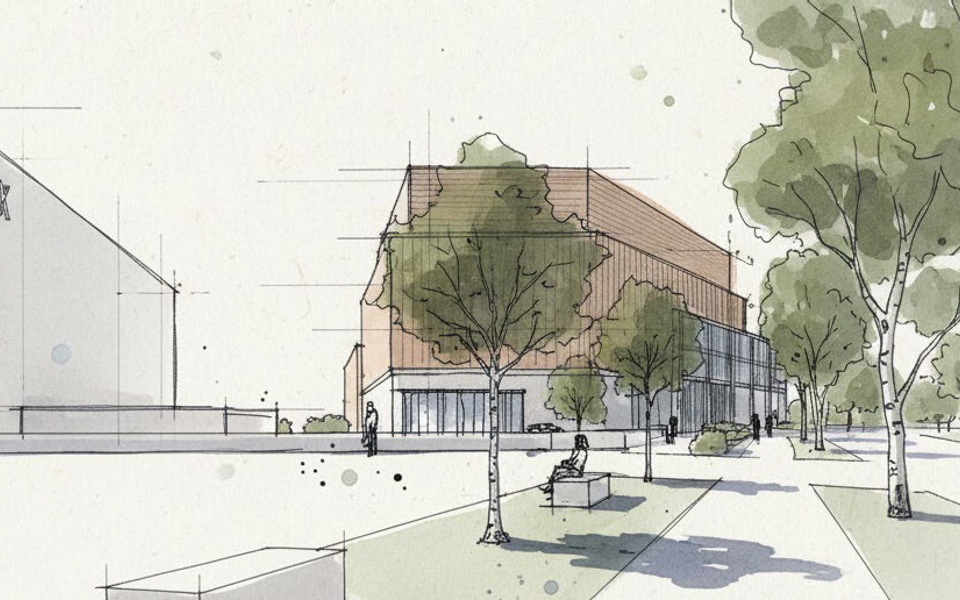 Byggnader för industri i Akalla 