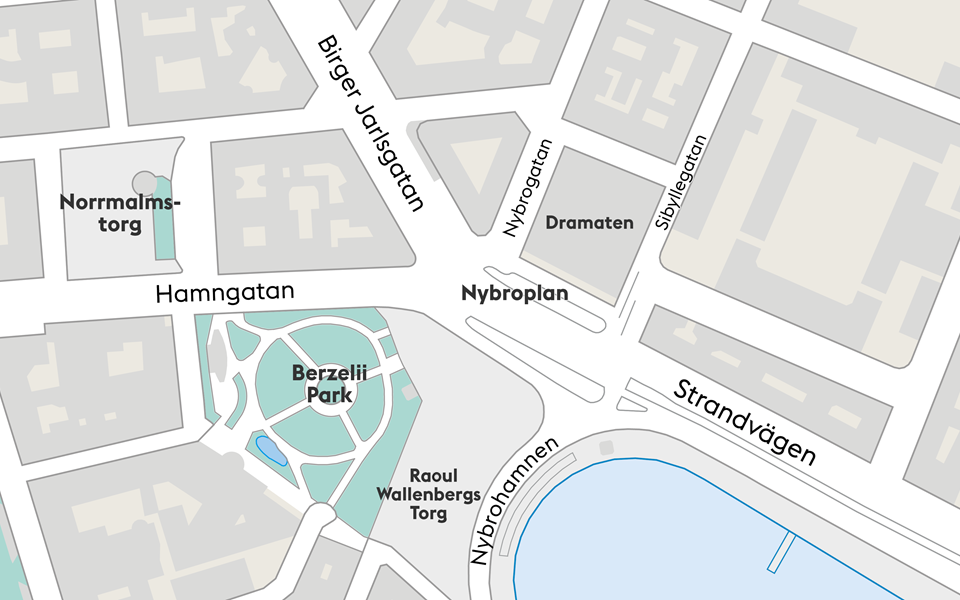 Karta över Nybroplan.