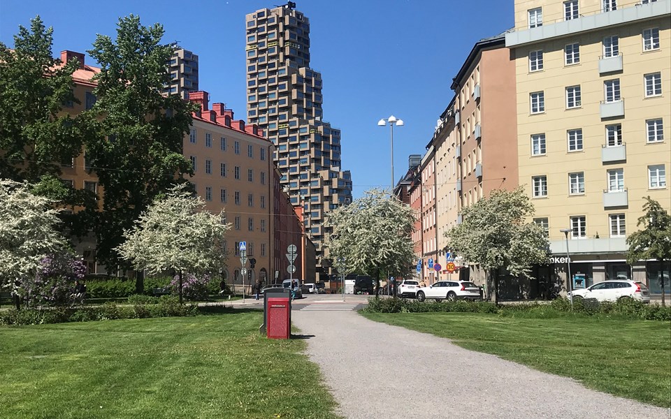 Vanadisplan, i riktning mot Gävlegatan.