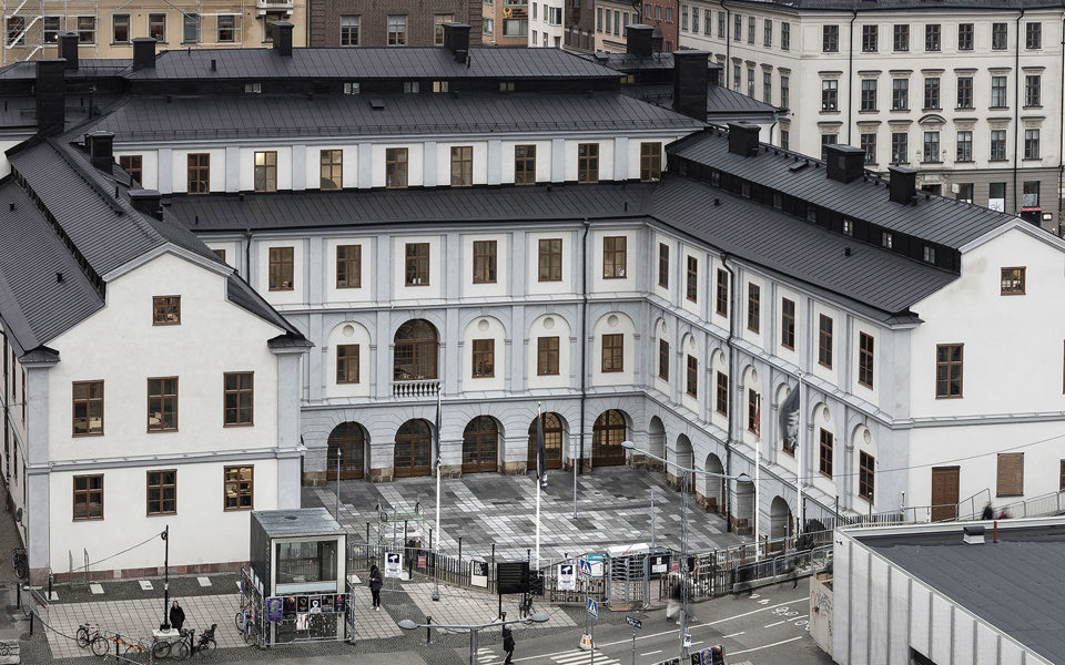 Stadsmuseet fotat från Katarinahissen, foto.
