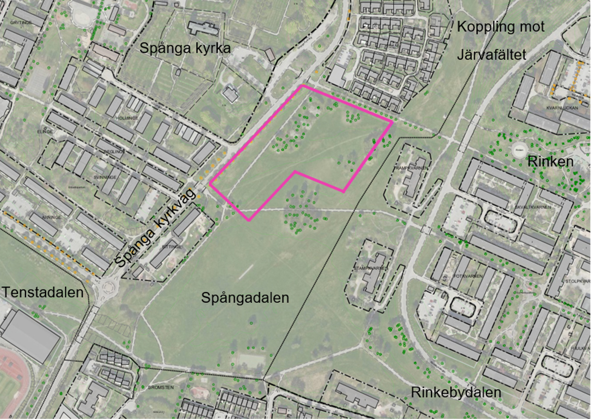 Nya radhus i Tensta, södra Spångadalen - Stockholms stad