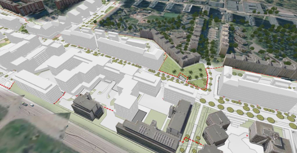 3D-modell Finlandsgatan Saima.